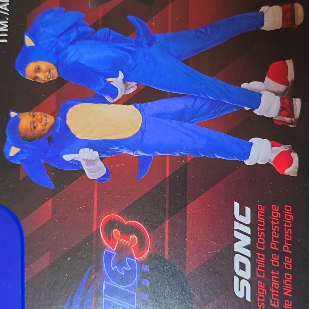 Disguise Sonic Kids Costume - Blue and White